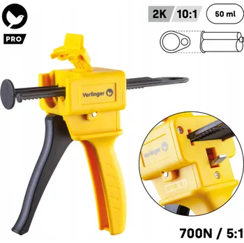 Průmyslové lepidlo Aplikátor pro dvousložková lepidla Verlinger 50 ml, poměr 10:1