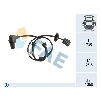 Přislušenství brzdového systému Snímač, počet otáček kol FAE 78148