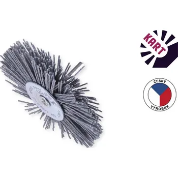 Brusný kartáč KART Kotoučový kartáč ø 100 mm se stopkou - abralon