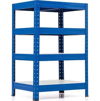 regál Policový regál Trestles RH 1000x600x500, nosnost 1400 kg, 4 police bílé Barva: modrá