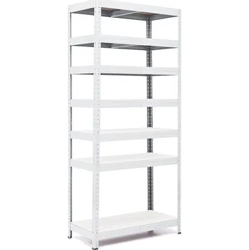 regál Policový regál Trestles RH 2200x800x400, nosnost 1750 kg, 7 polic bílých Barva: bílá