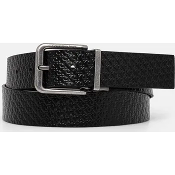 Opasek Oboustranný pásek Calvin Klein Jeans pánský, černá barva, K50K512083 99X, vel. 90