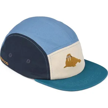 Kšiltovka Dětská bavlněná kšiltovka Liewood Rory Printed Cap modrá barva, LW20388 LW20388.9BYA 55X, vel. 49