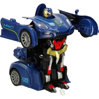 Robot KIK RC Robot Racer Transformer, na dálkové ovládání 2 v 1, modré