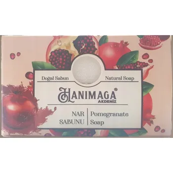 Mýdlo HANIMAGA Akdeniz Přírodní mýdlo s granátovým jablkem, Pečující, Oživující 100g.