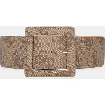 Opasek Pásek Guess QULD dámský, béžová barva, BW9247 P5370 BW9247.P5370 80X, vel. S