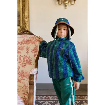 Klobouk Dětský bavlněný klobouk Tinycottons COLOR BLOCK BUCKET HAT AW25.538 námořnická modř 59X, vel. 54/56