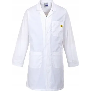 Pracovní obuv ESD plášť PORTWEST [AS10] Bílý XS XS