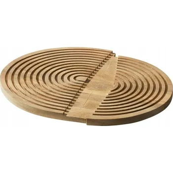 Kuchyňské prkénko DŘEVĚNÉ PRKÉNKO NA KRÁJENÍ Z MANGA ŽLUTÉ FSC 48,5 X 33 CM