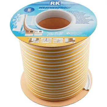 Těsnění do okna a dveří Těsnění oken a dveří EPDM – P-profil, bílá 100 m