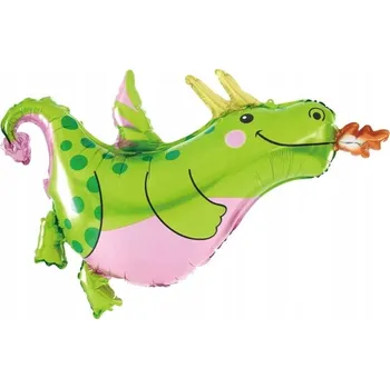 Balónek BALÓNKY k NAROZENINÁM DRAK zelený 90x76cm 1 Ks