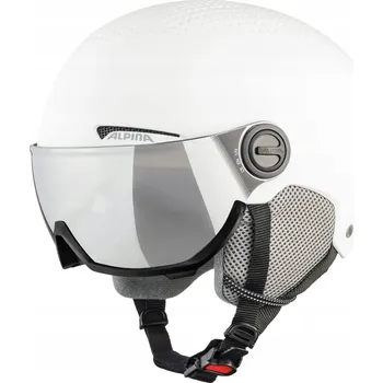 Lyžařská helma Alpina Arber Visor Q-Lite White Matt M 54-58cm
