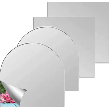 Zrcadlo SAMOLEPICÍ FÓLIE ZRCADLOVÁ ZRCADLO AKRYLOVÉ NALEPovací 30X120CM 4 KS