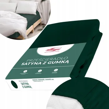 Prostěradlo Prostěradlo 200x220 s Gumou Bavlněný Satén Jednobarevné Antialergenní