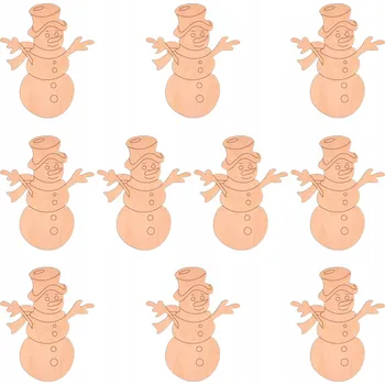 Vánoční dekorace Prolamovaná Vánoční Koule , Zdobená Vánoční Koule , Hladká Vánoční Koule , Tvarované Vánoční Baňky , Sady sněhuláků 9 cm 10 ks