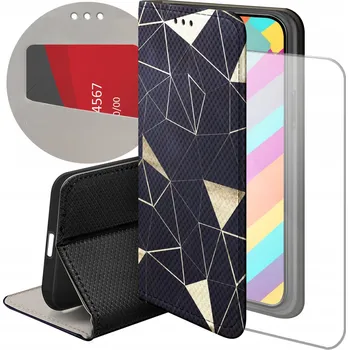 Pouzdro na mobilní telefon Flipové pouzdro Hello Case pro Samsung Galaxy J6+ zlaté