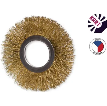Brusný kartáč KART Drátěný kroužek ø 80 mm - mosaz