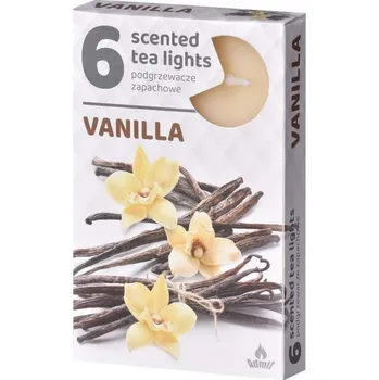 Svíčka Vonné čajové svíčky 6ks, Vanilla