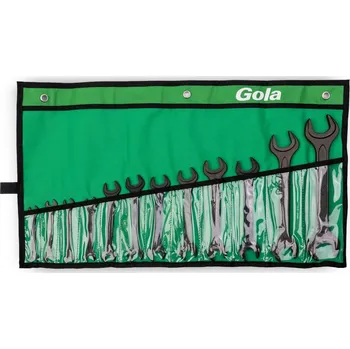 Sada nářadí GOLA NÁŘADÍ Sada otevřených oboustranných klíčů, 7x8-30x32, DIN 895 - 12 dílů