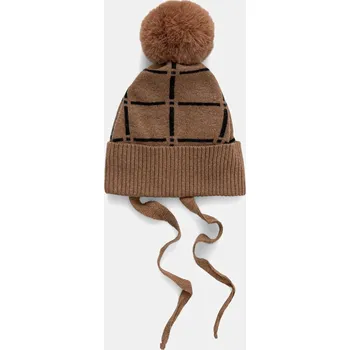 Čepice Dětská vlněná čepice Jamiks DAGGET II DAGGET.II.Na.g.JZI055.B hnědá 84X, vel. 52