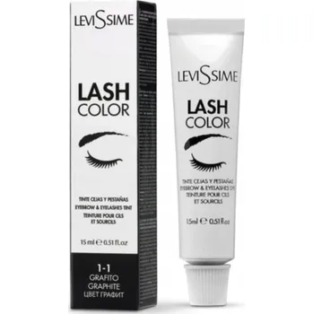 Barva na řasy a obočí Henna na obočí LeviSsime Lash Color 1.1 Graphite 15 ml