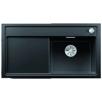 Granitový dřez Blanco ZENAR 5 S InFino Silgranit černá dřez vpravo s exc. bez příslušentsví - 526046