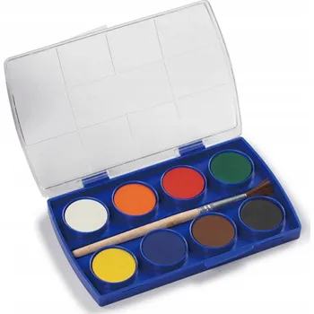 Vodová barva Akvarelové barvy Keyroad se štětcem, 8 barev