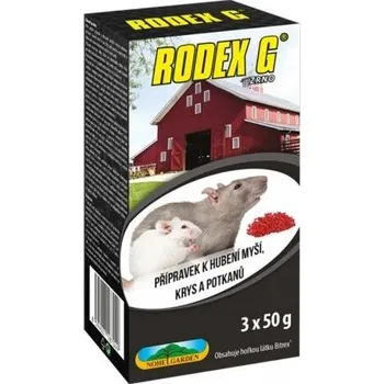 Hubení hlodavce NOHEL GARDEN Návnada na myši Rodex G - 3x50 g