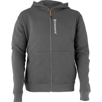 Pánská mikina Mikina s kapucí Husqvarna šedá Velikost: L