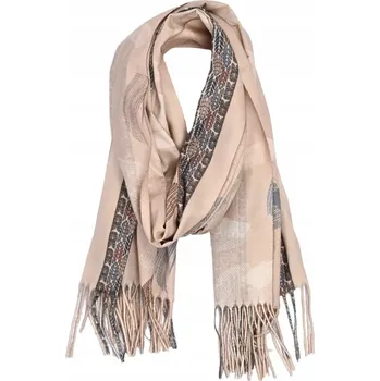 Šála Agrafka šála béžová 180 cm - dámská