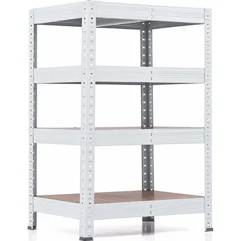 regál Policový regál Trestles RH 1000x600x600, nosnost 1400 kg, 4 police Barva: bílá