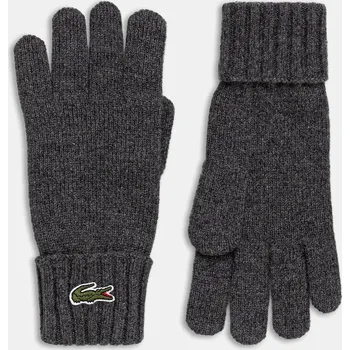 Rukavice Vlněné rukavice Lacoste černá barva, RV0452 90Y, vel. L