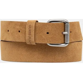 Opasek Semišový pásek Guess Jeans dámský, zelená barva, M5YZ18 L0WT0 M5YZ18.L0WT0 19X, vel. M