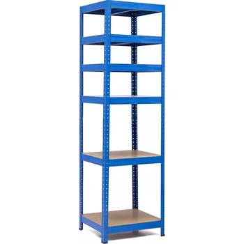 regál Policový regál Trestles RH 1800x600x600, nosnost 2100 kg, 6 polic Barva: modrá