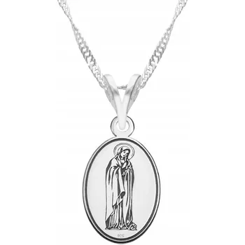 Řetízek Stříbrný řetízek s přívěskem 925 Matka Boží