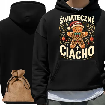 Pánská mikina VÁNOČNÍ MIKINA PRO MIKINA , VÁNOČNÍ DORT DÁREK PRO SANTU LÉPA