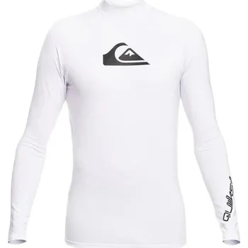 Pánské tričko Y7759 QUIKSILVER All Time Ls Rash-Guard PÁNSKÉ TRIČKO NA PLAVÁNÍ S OCHRANOU PROTI SLUNCI UPF50+ - VELIKOST S