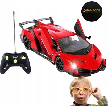 RC model auta AUTO NA DÁLKOVÉ OVLÁDÁNÍ LAMBORGHINI RC PILOT MEGA RYCHLÉ DRIFT NÁLEPKY