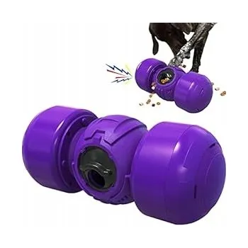 Hračka pro psa Hračka pro zvířata a psy dávkovač pamlsků se zvukem Fialová