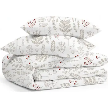 Povlak na dekorativní polštářek Krepový povlak na polštář - Herbář béžový Zapínání: knoflík, Velikost polštáře: 40x40