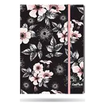 Zápisník Poznámkový blok CoolPack A5 Notes notes vazba, gumička, zápisník, bílý, černý