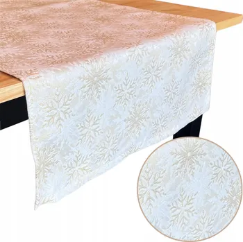ubrus Vánoční běhoun na stůl 125x50 cm Odolný proti skvrnám Vánoce HouseArtLife