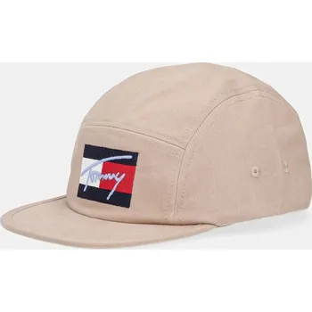 Kšiltovka Dětská bavlněná kšiltovka Tommy Hilfiger AU0AU01982.9BYA béžová 80X, vel. 54/56