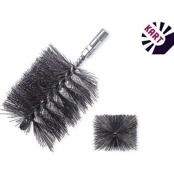 Komínová štětka KART Rourový kartáč hranatý 60 x 80 mm - ocel