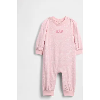 Kojenecké oblečení Dětský overal GAP s logem GAP bílá | růžová 3464123