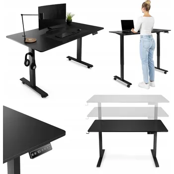 Psací stůl Obdélníkový psací stůl di volio 140 x 80 x 118,5 cm černý