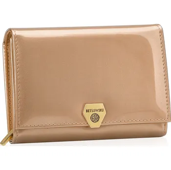 Peněženka Betlewski dámská peněženka z pravé kůže – zlatá