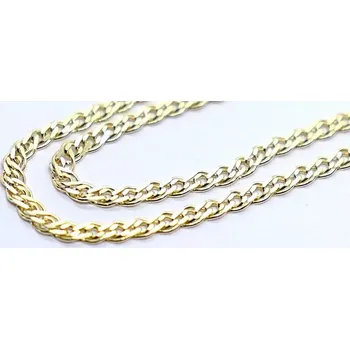 Řetízek Klenoty Budín Dámský mohutný zlatý řetěz řetízek ze žlutého zlata ROMBO 50cm 585/4,30gr HK6281 (Klenoty Budín Dámský mohutný zlatý řetěz řetízek ze žlutého zlata ROMBO 50cm 585/4,30gr HK6281)