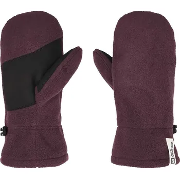 Rukavice Rukavice Jack Wolfskin FLEECE MITTEN K fialová barva, A65446 49X, vel. 128