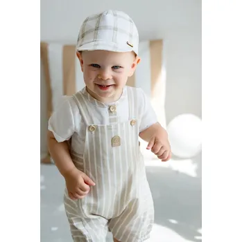 Čepice Dětská plátěná čepice Jamiks RAMSEY RAMSEY.le.Na.g.JLH128.K béžová 80X, vel. 52